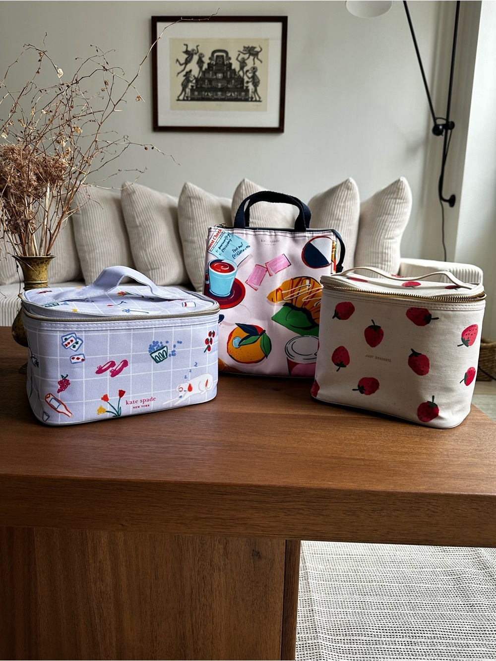 Kate Spade ♠️ Lunch Bags Set of 3